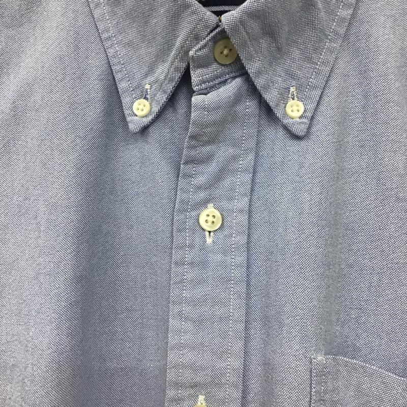 ポロラルフローレン POLO RALPH LAUREN シャツ、ブラウス 長袖 長袖シャツ 無地シャツ カラーシャツ ボタンダウンシャツ M ロゴ、文字 水色 / ライトブルー / メンズ USED 古着 中古 10153203