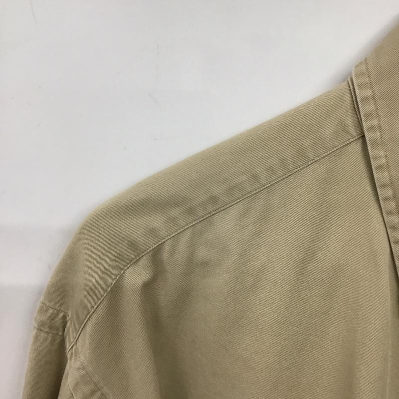ラルフローレン RALPHLAUREN シャツ、ブラウス 長袖 長袖シャツ 無地シャツ カラーシャツ ボタンダウンシャツ L ロゴ、文字 ベージュ / ベージュ / beige メンズ USED 古着 中古 10153204
