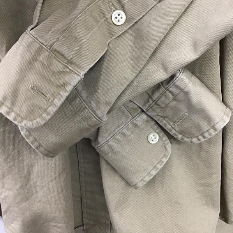 ラルフローレン RALPHLAUREN シャツ、ブラウス 長袖 長袖シャツ 無地シャツ カラーシャツ ボタンダウンシャツ L ロゴ、文字 ベージュ / ベージュ / beige メンズ USED 古着 中古 10153204