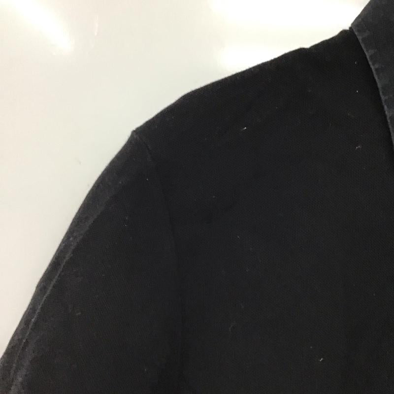 バーバリーブラックレーベル BURBERRY BLACK LABEL ポロシャツ 半袖 半袖ポロシャツ カラーシャツ 半袖カットソー 2 ロゴ、文字 黒 / ブラック / black メンズ USED 古着 中古 10153205