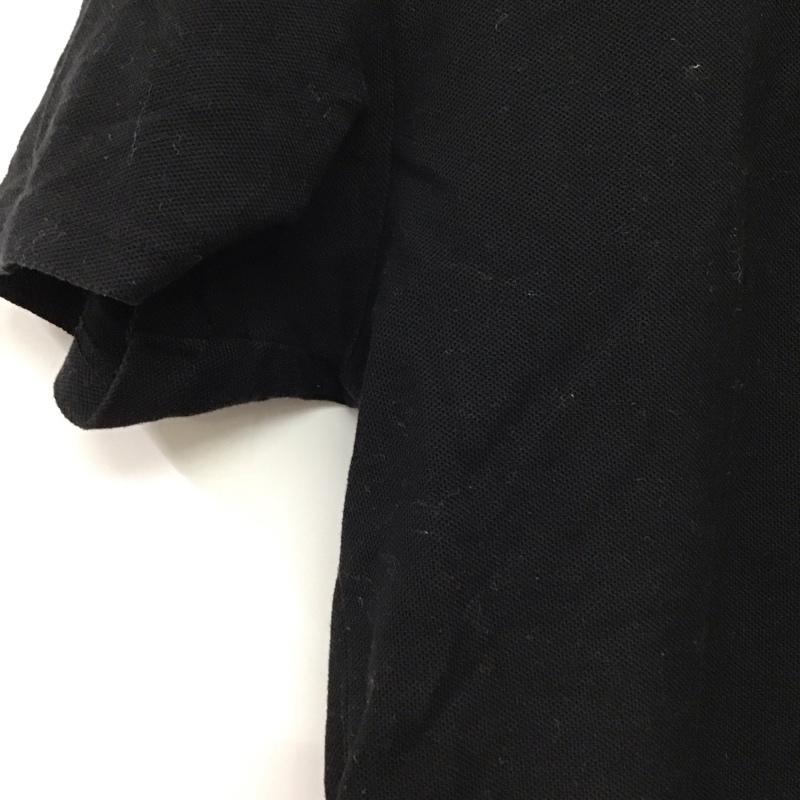 バーバリーブラックレーベル BURBERRY BLACK LABEL ポロシャツ 半袖 半袖ポロシャツ カラーシャツ 半袖カットソー 2 ロゴ、文字 黒 / ブラック / black メンズ USED 古着 中古 10153205