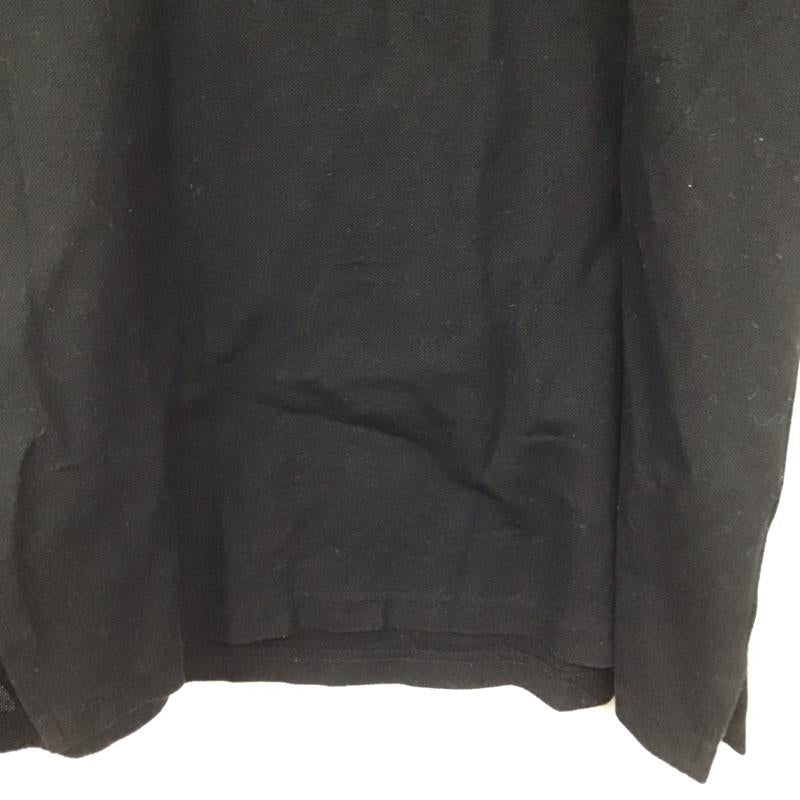 バーバリーブラックレーベル BURBERRY BLACK LABEL ポロシャツ 半袖 半袖ポロシャツ カラーシャツ 半袖カットソー 2 ロゴ、文字 黒 / ブラック / black メンズ USED 古着 中古 10153205