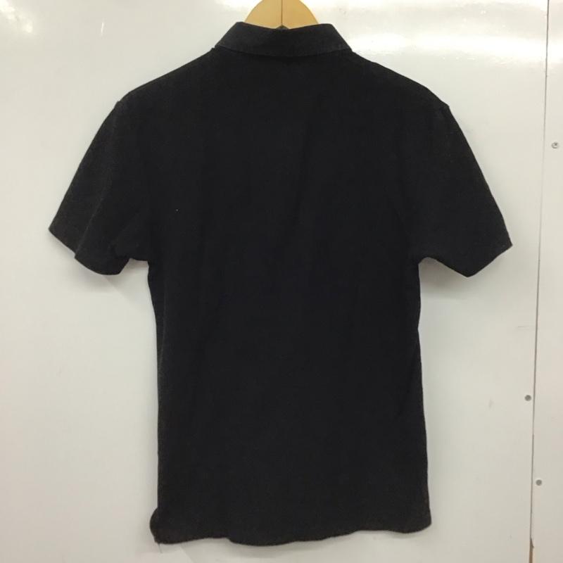 バーバリーブラックレーベル BURBERRY BLACK LABEL ポロシャツ 半袖 半袖ポロシャツ カラーシャツ 半袖カットソー 2 ロゴ、文字 黒 / ブラック / black メンズ USED 古着 中古 10153205