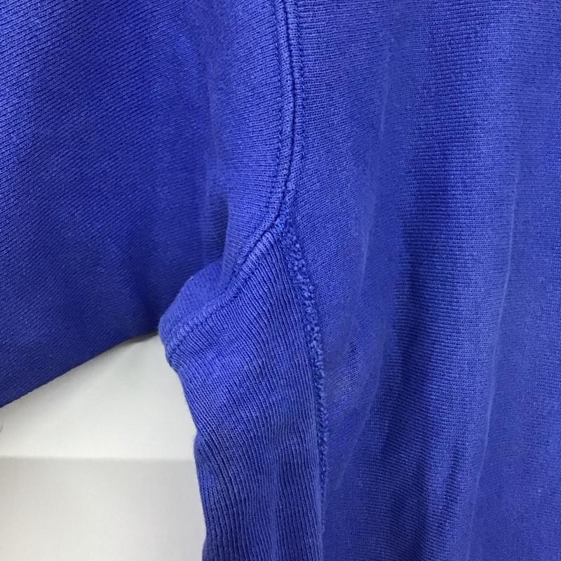 チャンピオン Campion トレーナー 長袖 長袖トレーナー スウェット クルーネック プルオーバー L ロゴ、文字 青 / ブルー / blue メンズ USED 古着 中古 10153206