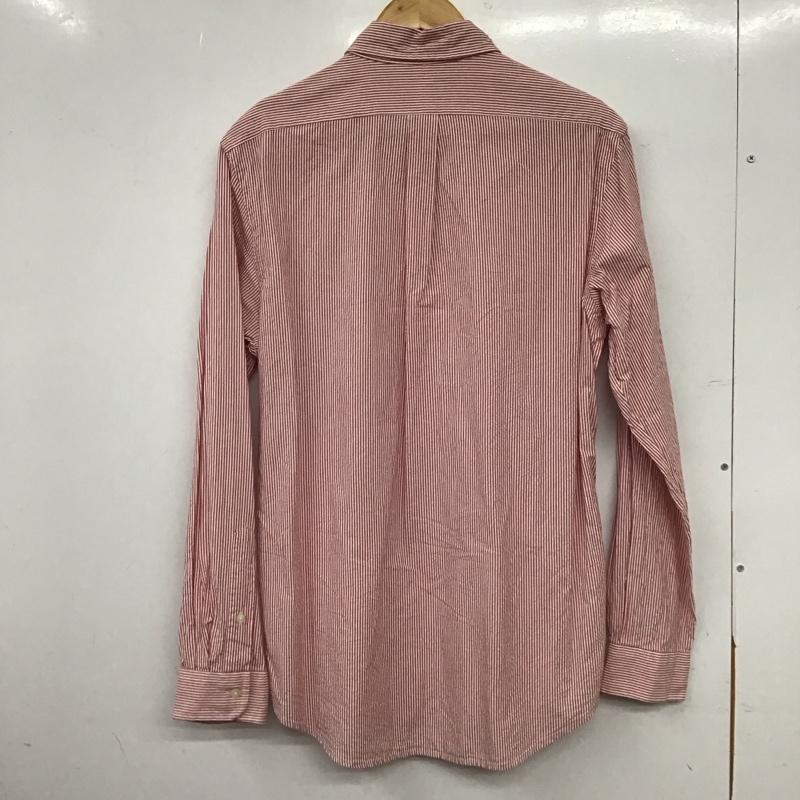ラルフローレン RALPHLAUREN シャツ、ブラウス 長袖 長袖シャツ ストライプシャツ カラーシャツ ボタンダウンシャツ M ストライプ 白 / ホワイト / white X 赤 / レッド / red メンズ USED 古着 中古 10153207