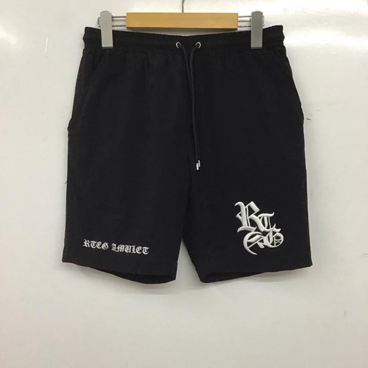 レトロエンジン Retro Engine パンツ ショートパンツ ショートパンツ ハーフパンツ カジュアルパンツ M ロゴ、文字 黒 / ブラック / black メンズ USED 古着 中古 10153208