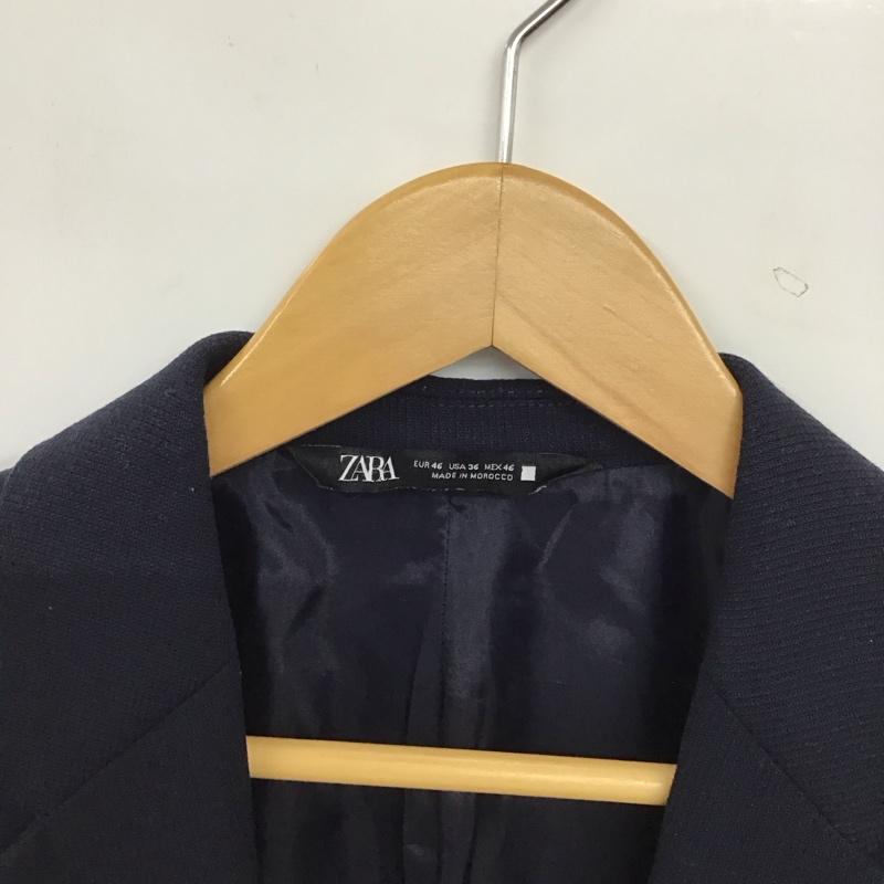 ザラ ZARA ジャケット、上着 ジャケット、ブレザー カジュアルジャケット アウター カラージャケット 46 無地 紺 / ネイビー / navy メンズ USED 古着 中古 10153209