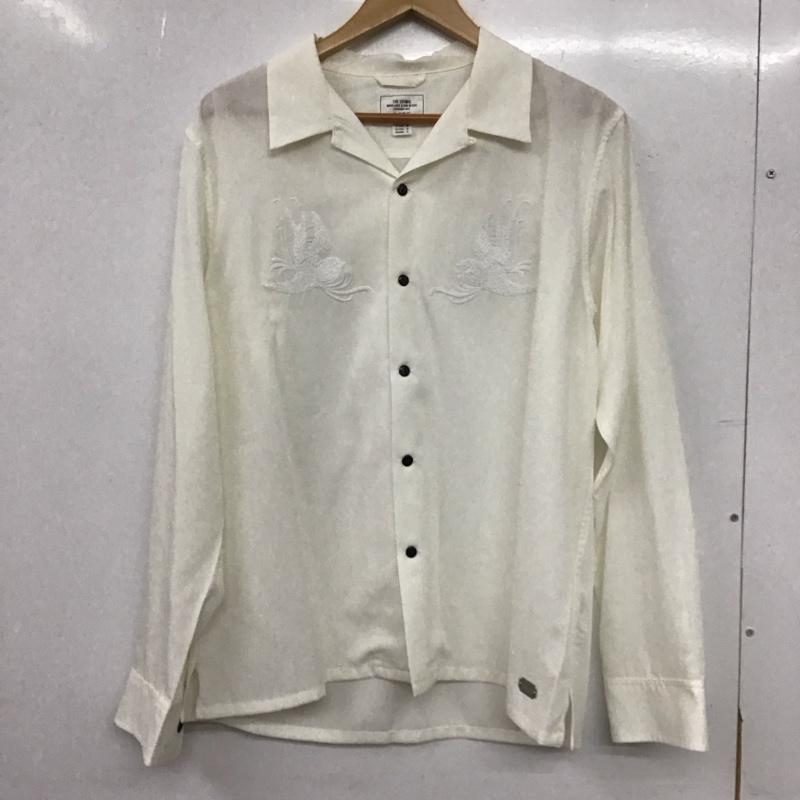クライミー CRIMIE シャツ、ブラウス 長袖 長袖シャツ 刺繍シャツ カラーシャツ M 刺繍 白 / ホワイト / white メンズ USED 古着 中古 10153211