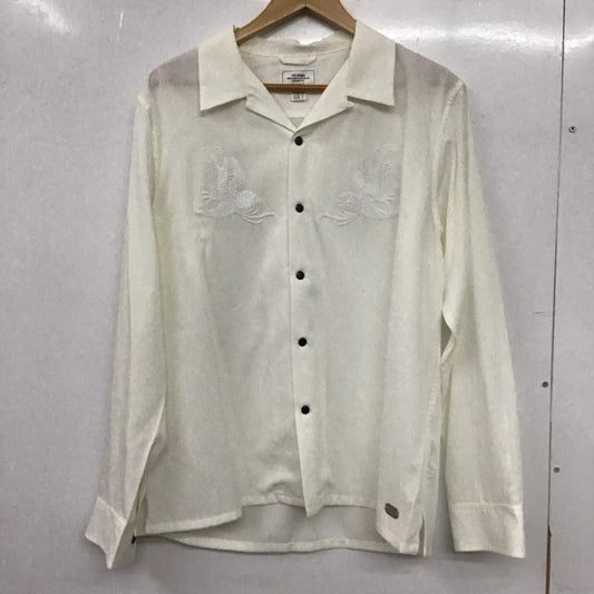 クライミー CRIMIE シャツ、ブラウス 長袖 長袖シャツ 刺繍シャツ カラーシャツ M 刺繍 白 / ホワイト / white メンズ USED 古着 中古 10153211