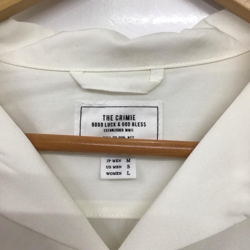 クライミー CRIMIE シャツ、ブラウス 長袖 長袖シャツ 刺繍シャツ カラーシャツ M 刺繍 白 / ホワイト / white メンズ USED 古着 中古 10153211