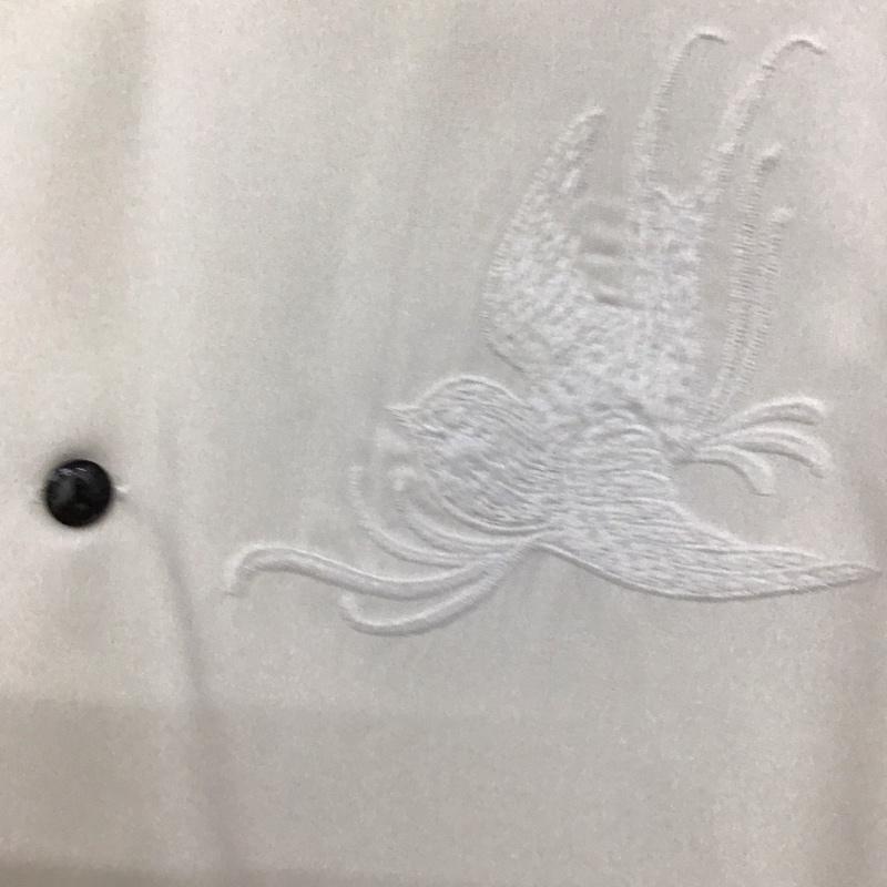 クライミー CRIMIE シャツ、ブラウス 長袖 長袖シャツ 刺繍シャツ カラーシャツ M 刺繍 白 / ホワイト / white メンズ USED 古着 中古 10153211