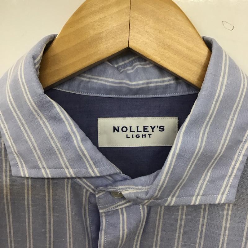ノーリーズ NOLLEY S シャツ、ブラウス 長袖 長袖シャツ ストライプシャツ カラーシャツ L ストライプ 水色 / ライトブルー / メンズ USED 古着 中古 10153213