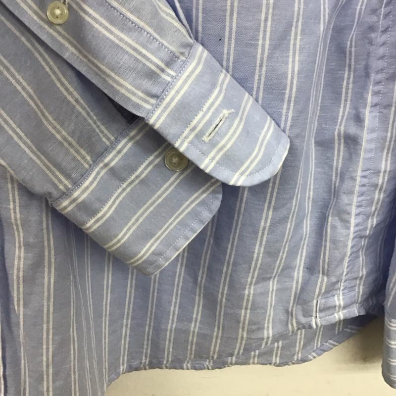 ノーリーズ NOLLEY S シャツ、ブラウス 長袖 長袖シャツ ストライプシャツ カラーシャツ L ストライプ 水色 / ライトブルー / メンズ USED 古着 中古 10153213