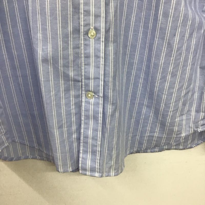 ノーリーズ NOLLEY S シャツ、ブラウス 長袖 長袖シャツ ストライプシャツ カラーシャツ L ストライプ 水色 / ライトブルー / メンズ USED 古着 中古 10153213