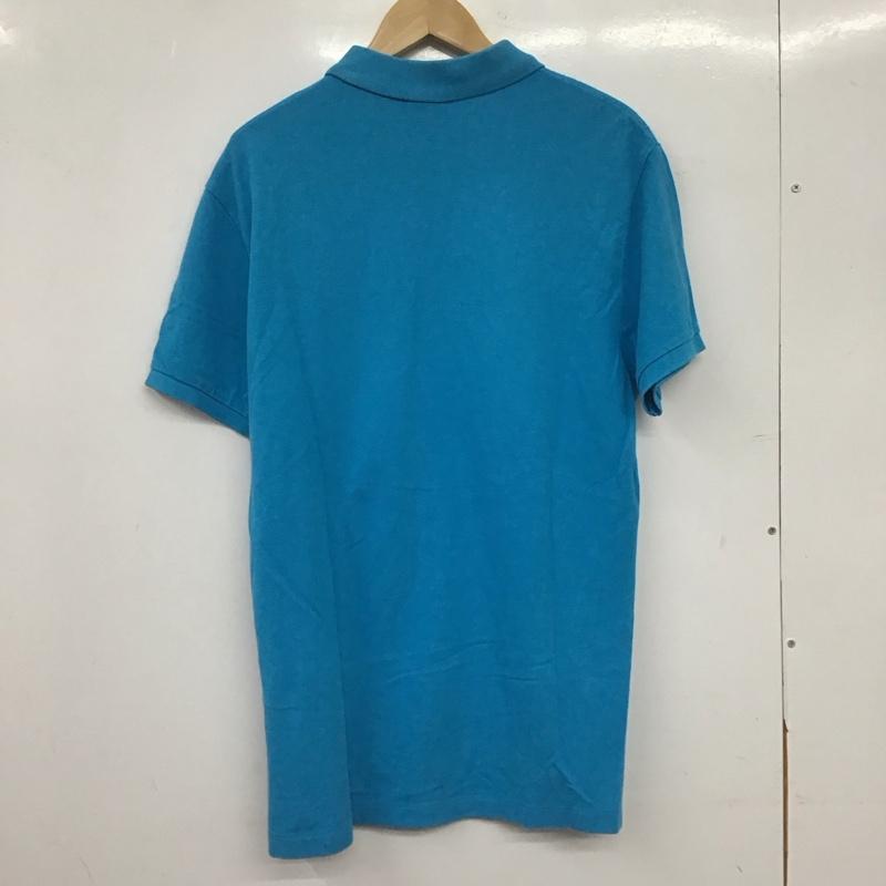 ポロバイラルフローレン Polo by RALPH LAUREN ポロシャツ 半袖 半袖ポロシャツ カラーシャツ 半袖カットソー L ロゴ、文字 青 / ブルー / blue メンズ USED 古着 中古 10153214