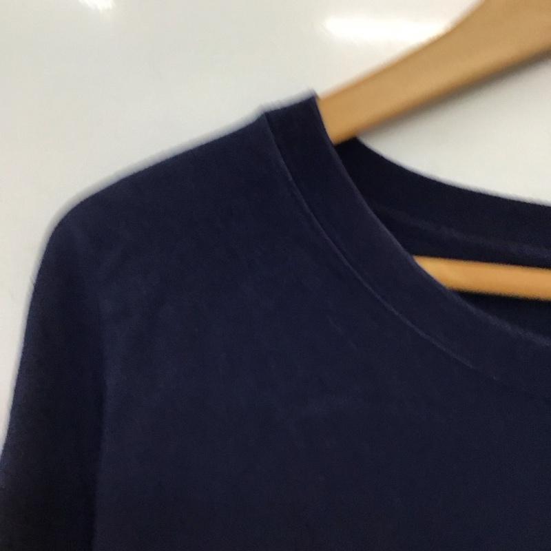 ディッキーズ Dickies カットソー 長袖 長袖カットソー 刺繍カットソー クルーネック XL 刺繍 紺 / ネイビー / navy メンズ USED 古着 中古 10153215