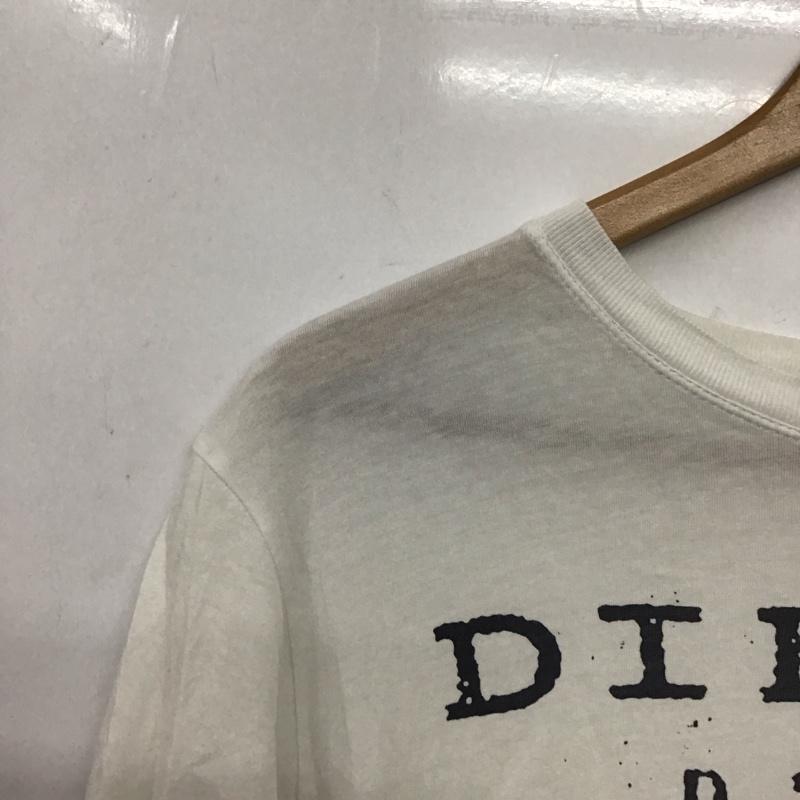 ディーゼル DIESEL Tシャツ 半袖 L プリント 白 / ホワイト / white メンズ USED 古着 中古 10153216