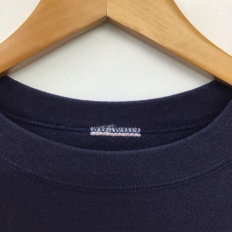 古着 USED トレーナー 長袖 長袖トレーナー スウェット クルーネック プルオーバー プリント 紺 / ネイビー / navy メンズ USED 古着 中古 10153217