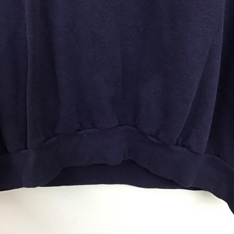 古着 USED トレーナー 長袖 長袖トレーナー スウェット クルーネック プルオーバー プリント 紺 / ネイビー / navy メンズ USED 古着 中古 10153217