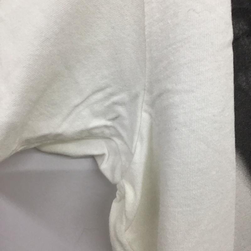 エム M Tシャツ 半袖 半袖カットソー プリントTシャツ クルーネックカットソー M プリント 白 / ホワイト / white メンズ USED 古着 中古 10153218
