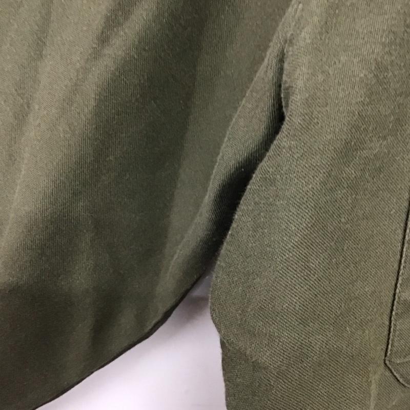 ミリタリー ミリタリー シャツ、ブラウス 長袖 長袖シャツ ミリタリーシャツ 古着 40 無地 カーキ / カーキ / khaki メンズ USED 古着 中古 10153219