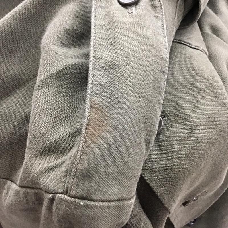 ミリタリー ミリタリー シャツ、ブラウス 長袖 長袖シャツ ミリタリーシャツ 古着 40 無地 カーキ / カーキ / khaki メンズ USED 古着 中古 10153219