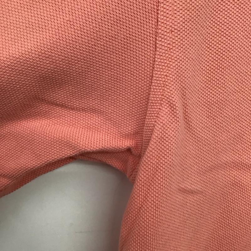 トミーヒルフィガー TOMMY HILFIGER ポロシャツ 半袖 半袖ポロシャツ カラーシャツ 半袖カットソー L ロゴ、文字 桃 / ピンク / pink メンズ USED 古着 中古 10153221
