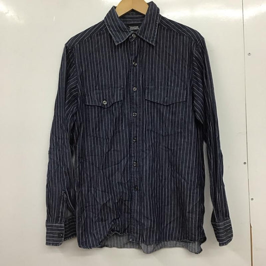 ジャーナルスタンダード JOURNAL STANDARD シャツ、ブラウス 長袖 長袖シャツ ストライプシャツ カラーシャツ L ストライプ インディゴ / インディゴ / Indigo メンズ USED 古着 中古 10153222