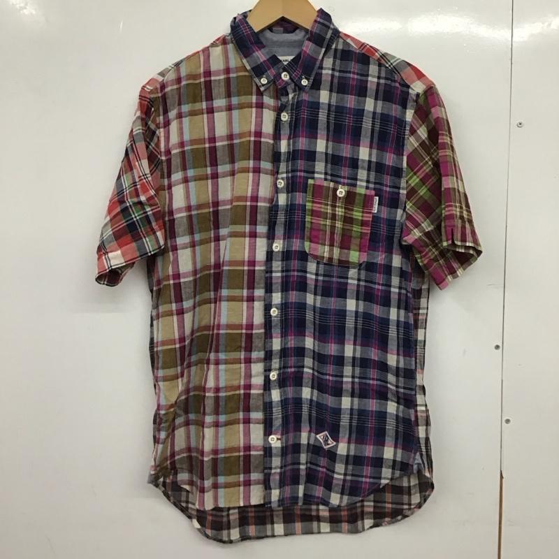 カールヘルム KARLHELMUT シャツ、ブラウス 半袖 半袖シャツ チェックシャツ カラーシャツ ボタンダウンシャツ L チェック マルチカラー / マルチカラー / multicolor メンズ USED 古着 中古 10153223
