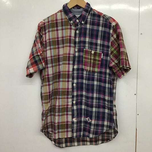 カールヘルム KARLHELMUT シャツ、ブラウス 半袖 半袖シャツ チェックシャツ カラーシャツ ボタンダウンシャツ L チェック マルチカラー / マルチカラー / multicolor メンズ USED 古着 中古 10153223