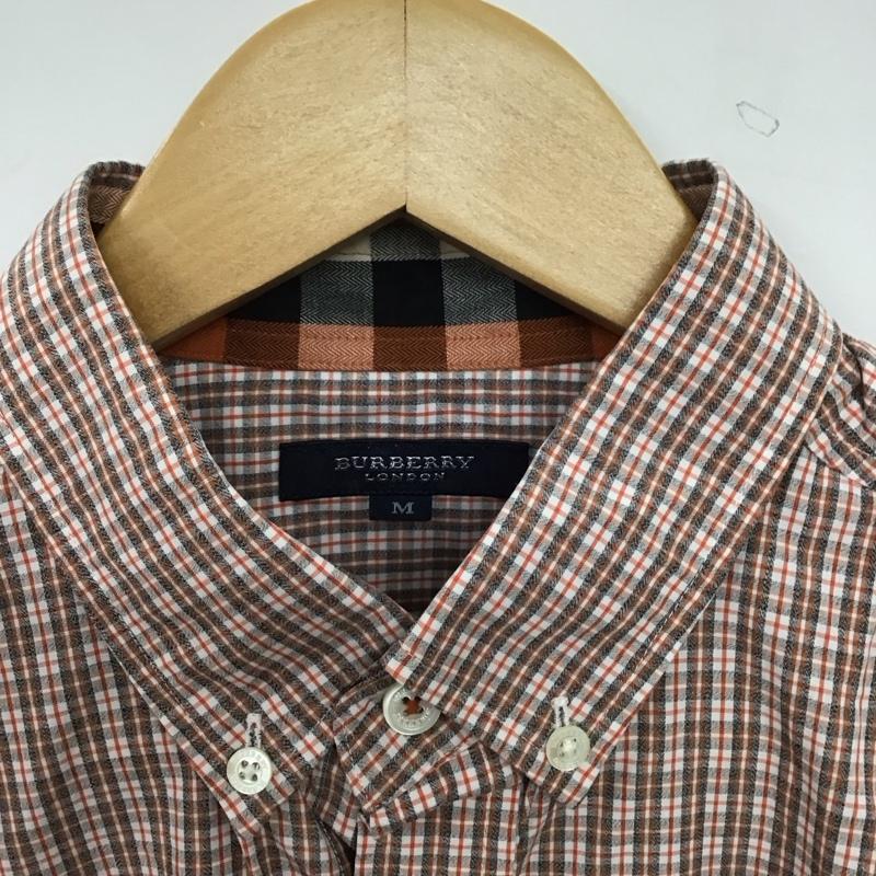 バーバリーロンドン Burberry London シャツ、ブラウス 半袖 半袖シャツ チェックシャツ ボタンダウンシャツ M チェック マルチカラー / マルチカラー / multicolor メンズ USED 古着 中古 10153224