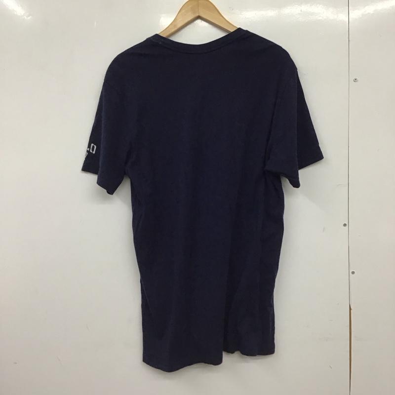 ポロラルフローレン POLO RALPH LAUREN Tシャツ 半袖 半袖カットソー プリントTシャツ クルーネックカットソー M ロゴ、文字 紺 / ネイビー / navy メンズ USED 古着 中古 10153225