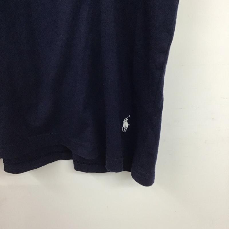 ポロラルフローレン POLO RALPH LAUREN Tシャツ 半袖 半袖カットソー プリントTシャツ クルーネックカットソー M ロゴ、文字 紺 / ネイビー / navy メンズ USED 古着 中古 10153225