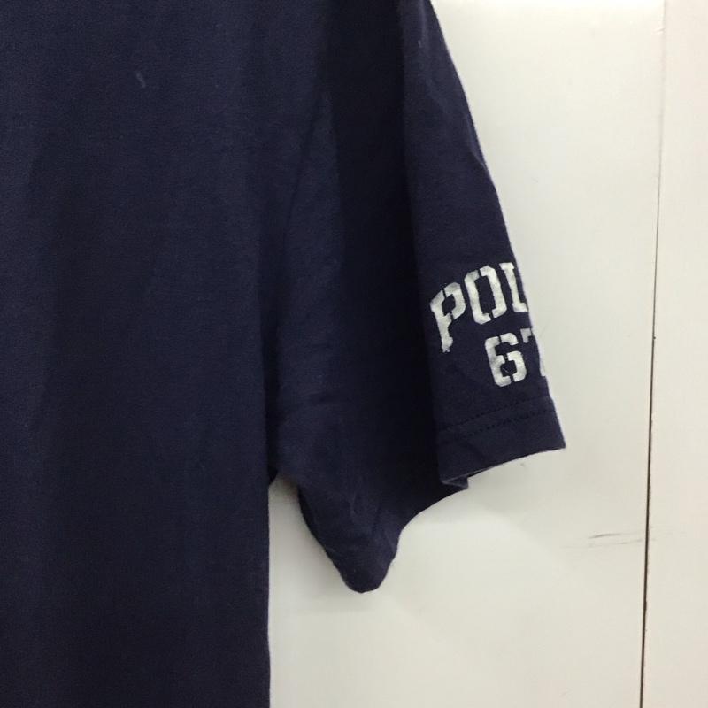 ポロラルフローレン POLO RALPH LAUREN Tシャツ 半袖 半袖カットソー プリントTシャツ クルーネックカットソー M ロゴ、文字 紺 / ネイビー / navy メンズ USED 古着 中古 10153225