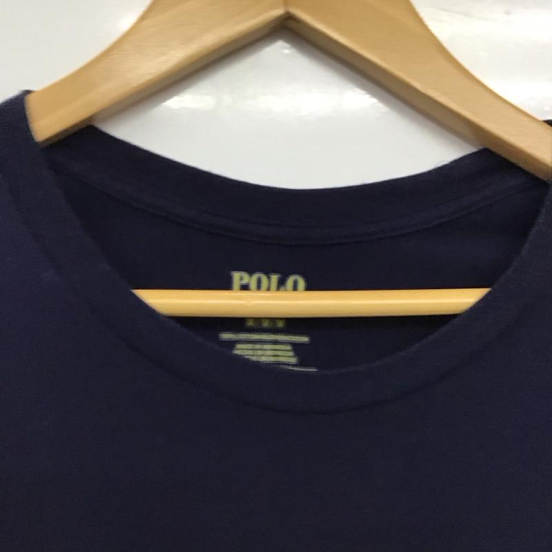 ポロラルフローレン POLO RALPH LAUREN Tシャツ 半袖 半袖カットソー プリントTシャツ クルーネックカットソー M ロゴ、文字 紺 / ネイビー / navy メンズ USED 古着 中古 10153225