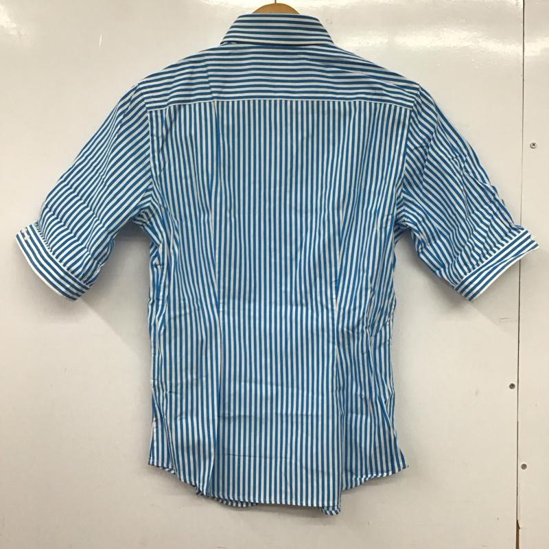 ラルフローレンスポーツ RALPHLAURENSPORT シャツ、ブラウス 半袖 半袖シャツ ストライプシャツ カラーシャツ 8 ストライプ 白 / ホワイト / white X 青 / ブルー / blue メンズ USED 古着 中古 10153226