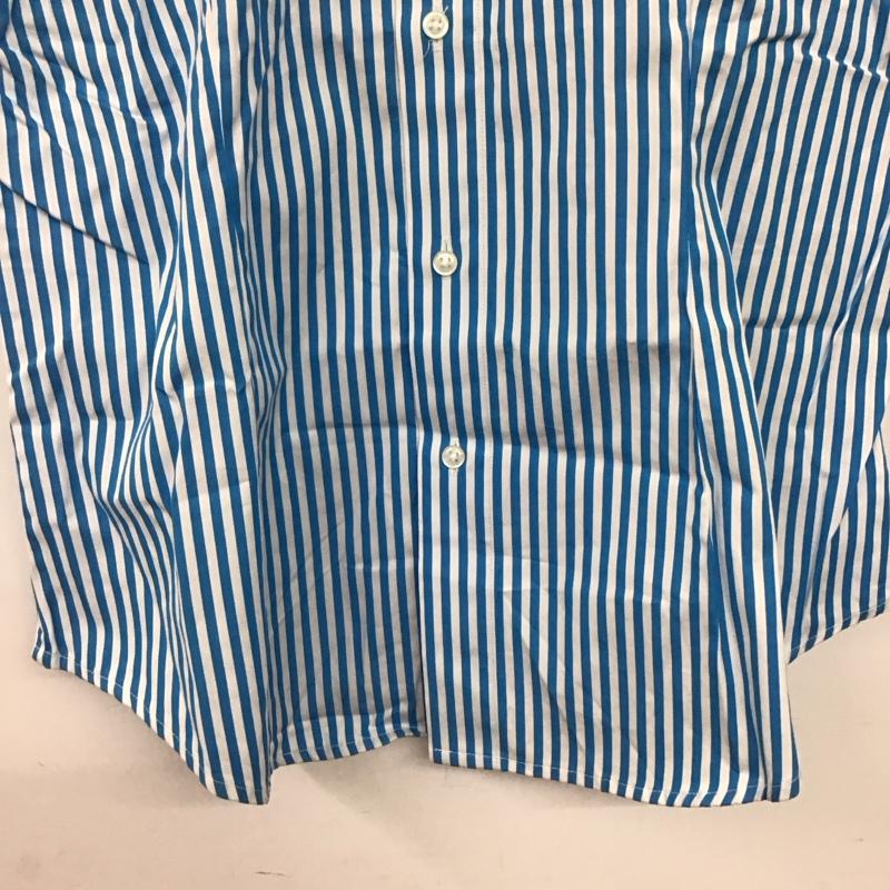 ラルフローレンスポーツ RALPHLAURENSPORT シャツ、ブラウス 半袖 半袖シャツ ストライプシャツ カラーシャツ 8 ストライプ 白 / ホワイト / white X 青 / ブルー / blue メンズ USED 古着 中古 10153226