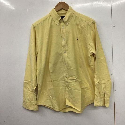 ラルフローレン RALPHLAUREN シャツ、ブラウス 長袖 長袖シャツ 無地シャツ カラーシャツ ボタンダウンシャツ ロゴ、文字 黄 / イエロー / yellow メンズ USED 古着 中古 10153230
