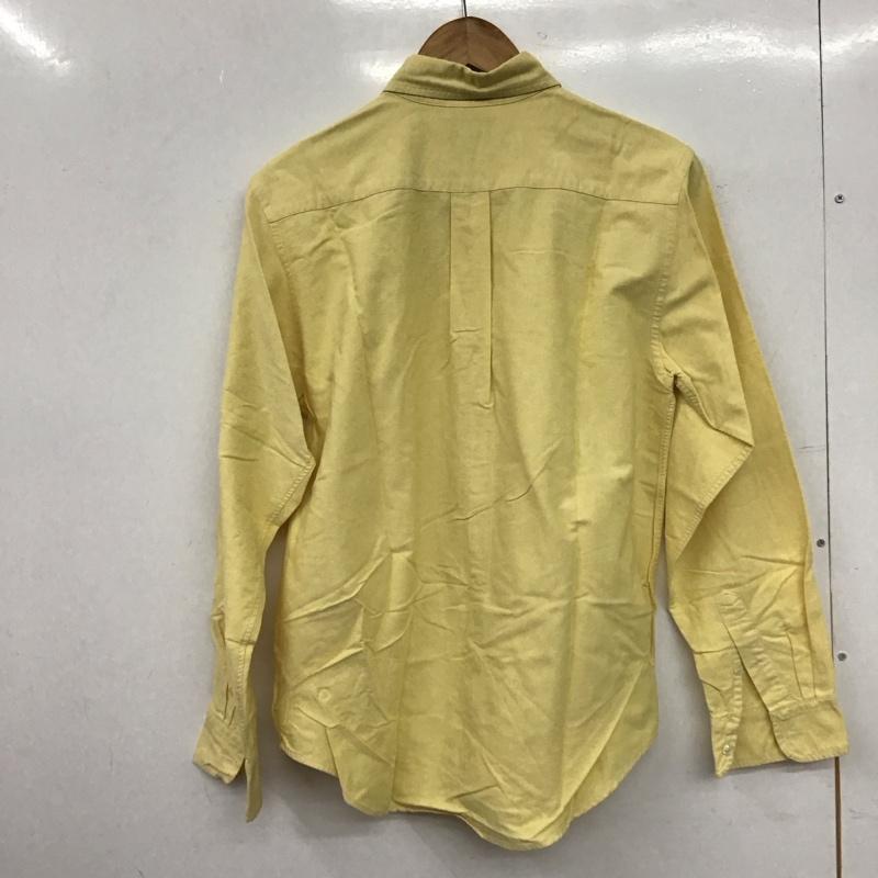 ラルフローレン RALPHLAUREN シャツ、ブラウス 長袖 長袖シャツ 無地シャツ カラーシャツ ボタンダウンシャツ ロゴ、文字 黄 / イエロー / yellow メンズ USED 古着 中古 10153230