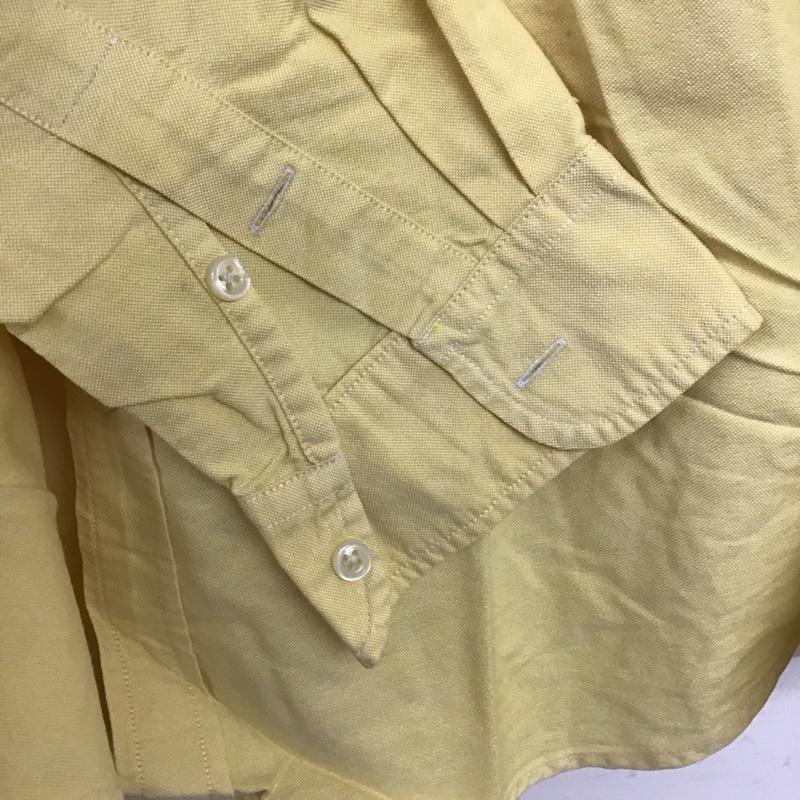 ラルフローレン RALPHLAUREN シャツ、ブラウス 長袖 長袖シャツ 無地シャツ カラーシャツ ボタンダウンシャツ ロゴ、文字 黄 / イエロー / yellow メンズ USED 古着 中古 10153230