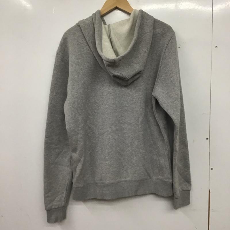 リーボック Reebok パーカー 長袖 ジップアップパーカー 長袖パーカー カジュアルジャケット M ロゴ、文字 灰 / グレー / gray メンズ USED 古着 中古 10153238