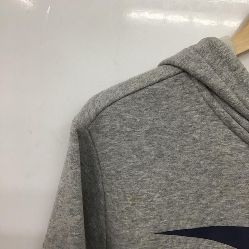 リーボック Reebok パーカー 長袖 ジップアップパーカー 長袖パーカー カジュアルジャケット M ロゴ、文字 灰 / グレー / gray メンズ USED 古着 中古 10153238