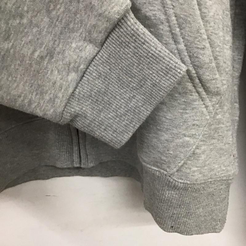 リーボック Reebok パーカー 長袖 ジップアップパーカー 長袖パーカー カジュアルジャケット M ロゴ、文字 灰 / グレー / gray メンズ USED 古着 中古 10153238