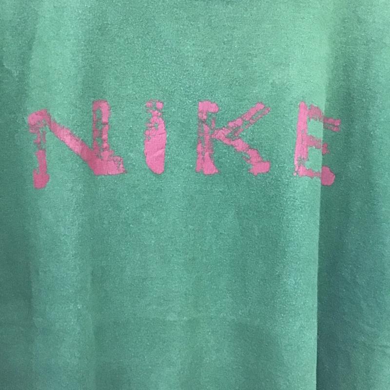 ナイキ NIKE Tシャツ 半袖 半袖カットソー プリントTシャツ クルーネックカットソー XXL ロゴ、文字 カーキ / カーキ / khaki メンズ USED 古着 中古 10153241