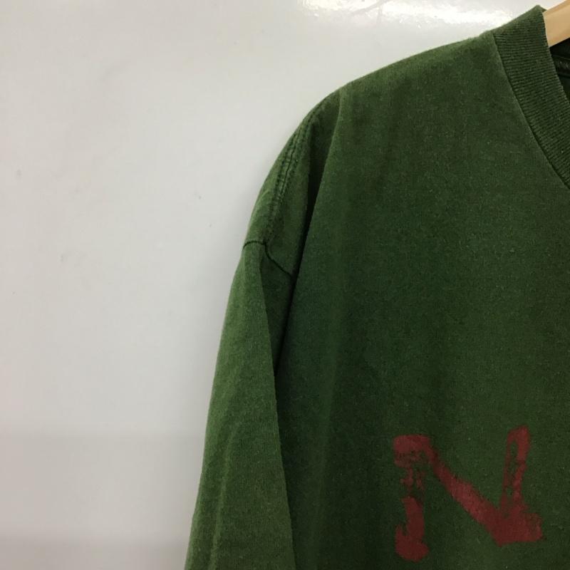 ナイキ NIKE Tシャツ 半袖 半袖カットソー プリントTシャツ クルーネックカットソー XXL ロゴ、文字 カーキ / カーキ / khaki メンズ USED 古着 中古 10153241