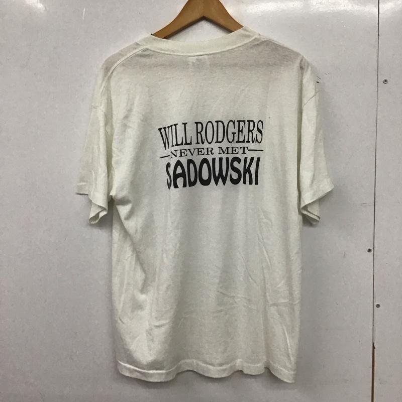 古着 USED Tシャツ 半袖 半袖カットソー プリントTシャツ クルーネックカットソー XL プリント 白 / ホワイト / white メンズ USED 古着 中古 10153244