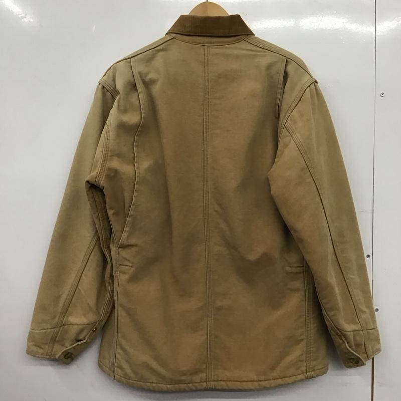 カーハート Carhartt ジャケット、上着 ジャンパー、ブルゾン ジップアップジャケット アウター 古着 ロゴ、文字 ベージュ / ベージュ / beige メンズ USED 古着 中古 10153245