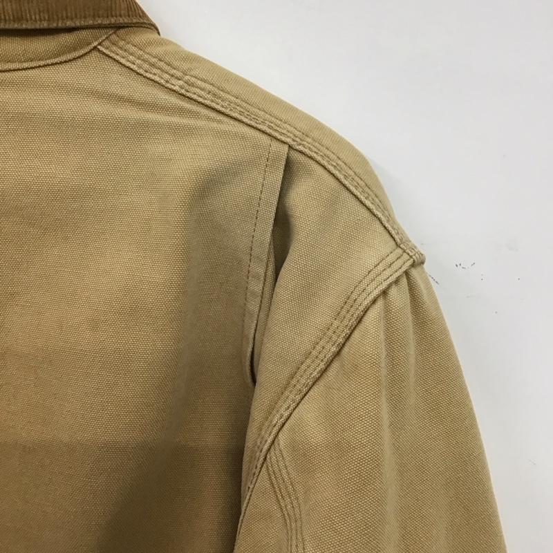 カーハート Carhartt ジャケット、上着 ジャンパー、ブルゾン ジップアップジャケット アウター 古着 ロゴ、文字 ベージュ / ベージュ / beige メンズ USED 古着 中古 10153245