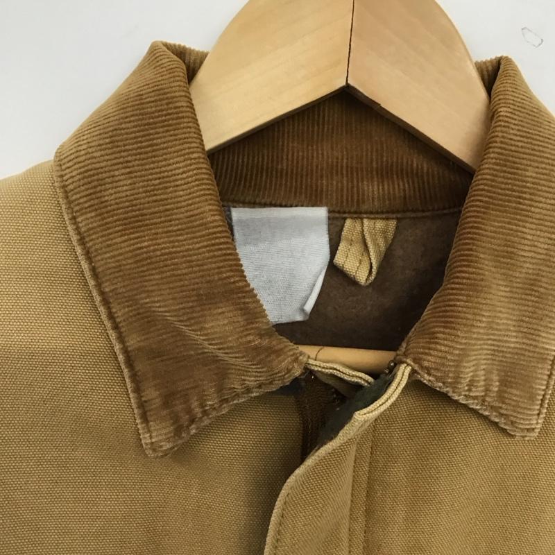 カーハート Carhartt ジャケット、上着 ジャンパー、ブルゾン ジップアップジャケット アウター 古着 ロゴ、文字 ベージュ / ベージュ / beige メンズ USED 古着 中古 10153245