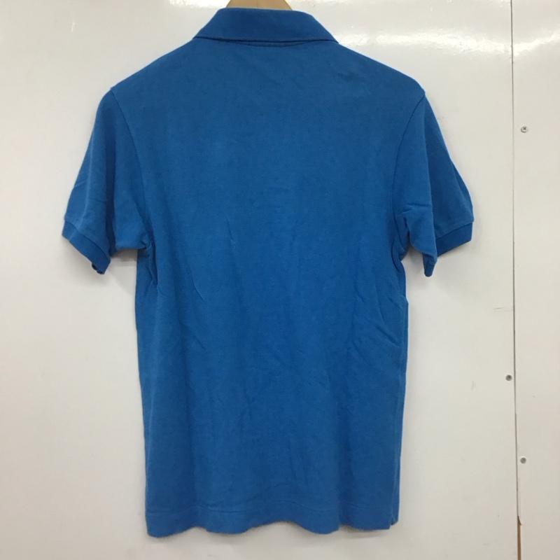 ラコステ LACOSTE ポロシャツ 半袖 半袖ポロシャツ カラーシャツ 半袖カットソー 3 ロゴ、文字 青 / ブルー / blue メンズ USED 古着 中古 10153249
